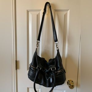 Cute and practical black Cole Haan outlet handbag